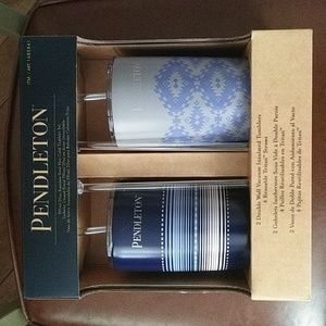 Pendleton Tumblers Set Of 2 NEW 20 oz Double Wall Vacuum Insulated Tumblers